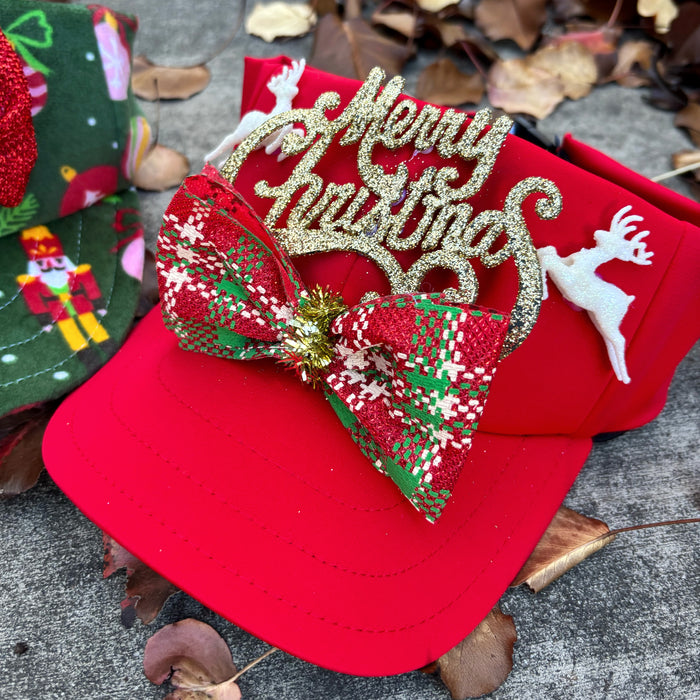 Glitter Christmas Ugly Visor