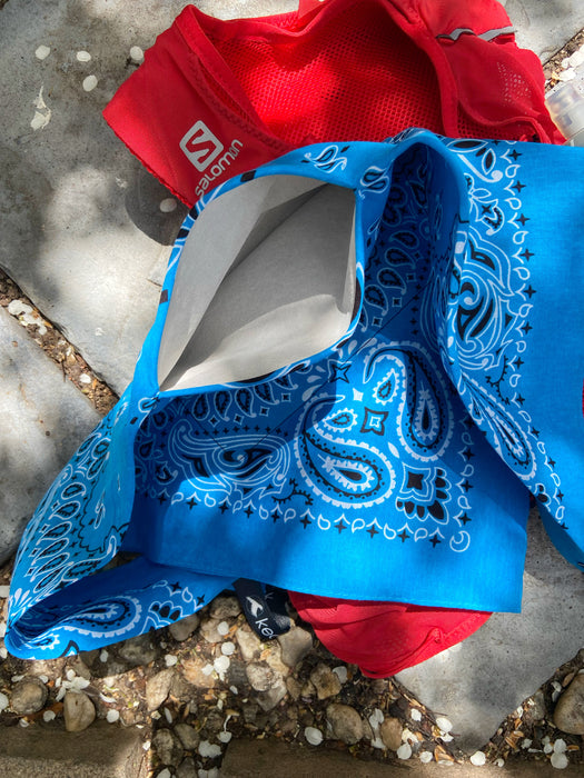 Bandana Black Ice In Cotone Stampa – 55x55 Cm, Orlo Rifinito, Accessorio Unisex